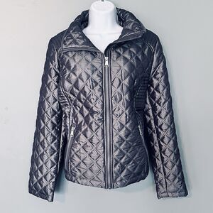 Andrew Marc Quilted Puffer Coat Jacket Gorpcore Packable Lightweight Women M